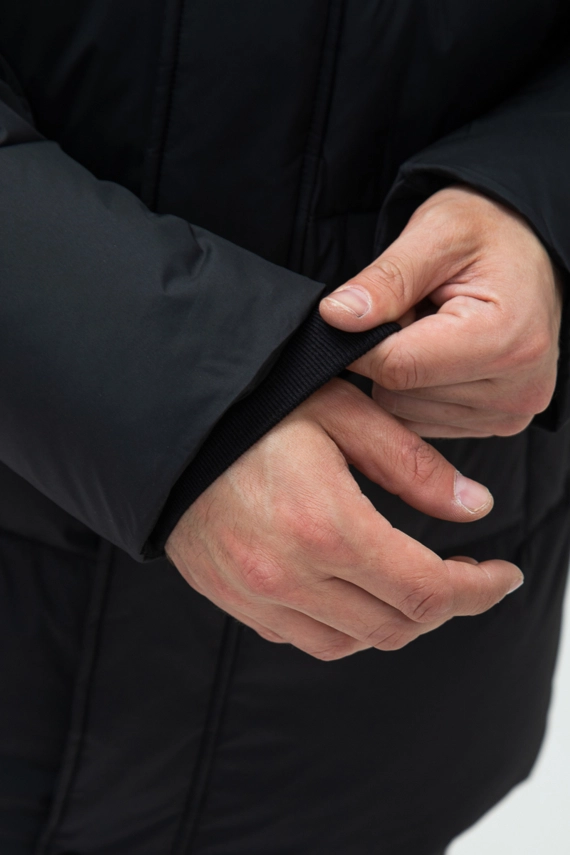 Мужской пуховик с капюшоном 